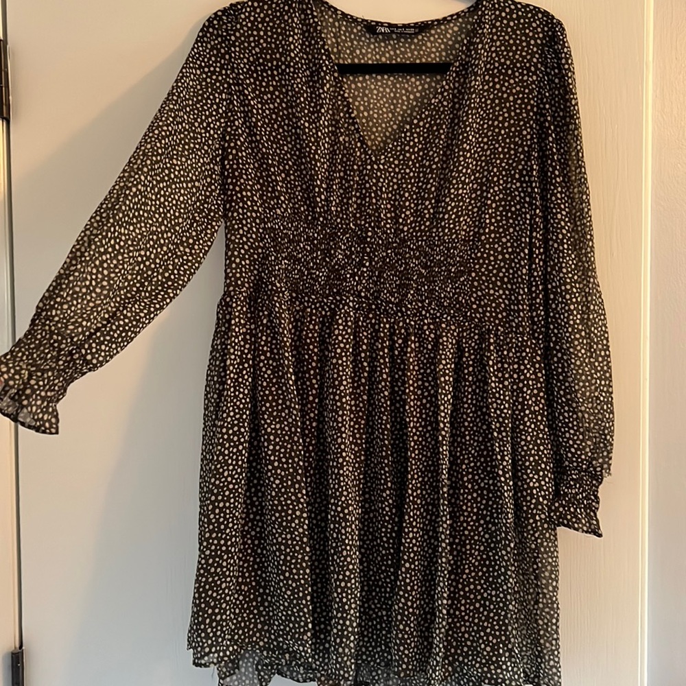 Zara olive dress